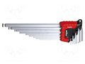 Wrench-set; hex key; Chrom-vanadium steel; Plating: chromium WIHA WIHA.43851