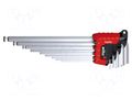 Wrench-set; hex key; Chrom-vanadium steel; Plating: chromium WIHA WIHA.43851