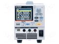 Power supply: programmable laboratory; Ch: 1; 20VDC; 2A; 40W; rack GW INSTEK PPX-2002