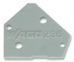 TERMINAL BLOCK END PLATE, GREY 236-100