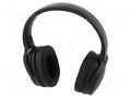Wireless headphones with microphone; black; 20Hz÷22kHz; 64Ω QOLTEC QOLTEC-50851