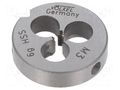 Threading die; high speed steel; M3; 0.5; Ø: 20mm; Thk: 5mm; 6g VÖLKEL VOLKEL-27426
