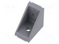Angle bracket; for profiles; Width of the groove: 8mm; W: 25mm ELESA+GANTER SQT.40-25-F-8