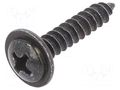 Screw; 100pcs; 17mm; steel; black; Thread: 3,9 ROMIX RX-59206