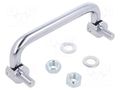 Holder; chromium plated steel; chromium plated; H: 34mm; L: 100mm MENTOR MR-286.6