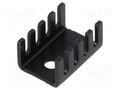 Heatsink: extruded; U; TO220; black; L: 19.1mm; W: 13.2mm; H: 9.5mm Advanced Thermal Solutions ATS-PCB1070