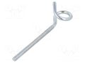 Hook; ring; steel; zinc; Thread len: 105mm; Overall len: 160mm DROMET D-HOH.8160