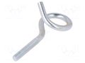 Hook; ring; steel; zinc; Thread len: 50mm; Overall len: 120mm DROMET D-HOH10120
