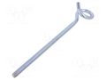 Hook; ring; steel; zinc; Thread len: 220mm; Overall len: 300mm DROMET D-HOH12300