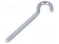 Hook; angular; steel; zinc; Thread len: 80mm; Overall len: 120mm DROMET D-HZ.8120