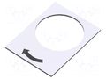 Label; white; Button marking: arrow; control cassette; 30x40mm SCHNEIDER ELECTRIC ZB2BY4919