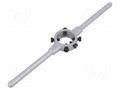 Diestock; cast zinc; Grip capac: BSW 5/16",M7-M9; L: 224mm; Ø: 25mm VÖLKEL VOLKEL-15004