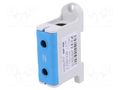 Splice terminal: rail; 220A; 800V; screw terminal; blue; polyamide POKÓJ NZP-95N