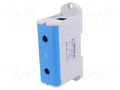 Splice terminal: rail; 380A; 800V; screw terminal; blue; polyamide POKÓJ NZP-240N