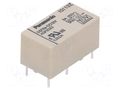 Relay: electromagnetic; DPST; Ucoil: 12VDC; Icontacts max: 5A; DSP PANASONIC DSP2A-DC12V