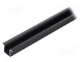 Profiles for LED modules; black; L: 2m; SMART-IN10; aluminium TOPMET TOP-SMARTIN10/BK-2