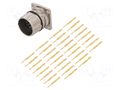 Connector: M23; socket; PIN: 17; male; crimped; straight; IP67; 9A AMPHENOL MA1LAP1700-KIT