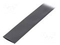 Heat shrink sleeve; glueless; 3: 1; 15mm; L: 1m; black; polyolefine CYG/KTG CB-HFT15-3X/1M-BK