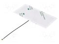 Antenna; ISM,RF; 0.7dBi; linear; for ribbon cable; 433MHz; 90x40mm MOLEX 2042870100