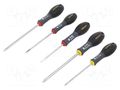 Kit: screwdrivers; Phillips,slot; PH1,PH2,SL 3.5,SL 4,SL 5.5 STANLEY STL-0-65-440