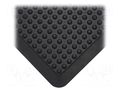 Anti fatigue mat; Width: 0.6m; L: 0.9m; rubber; black; Bubblemat COBA EUROPE COBA-BF010001