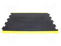 Anti fatigue mat; Width: 0.6m; L: 0.9m; rubber; black; Bubblemat COBA EUROPE COBA-BF010704