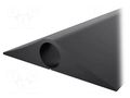 Cable protector; Width: 127mm; L: 9m; PVC; H: 28mm; black; Chambers: 1 COBA EUROPE COBA-CP010001