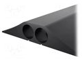 Cable protector; Width: 156mm; L: 4.5m; PVC; H: 30mm; black COBA EUROPE COBA-CP010009