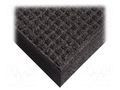 Entrance mat; Width: 0.6m; L: 0.9m; polypropylene; black; antislip COBA EUROPE COBA-WH010003