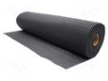 Bench mat; Width: 0.6m; L: 10m; foam,PVC; black; antislip; GripSafe COBA EUROPE COBA-GS010001