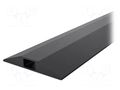 Cable protector; Width: 68mm; L: 9m; PVC; H: 11mm; black; CablePro GP COBA EUROPE COBA-CP010005