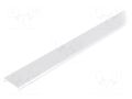 Cover for LED profiles; white; 1m; Kind of shutter: C2; push-in TOPMET TOP-89000138