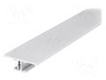 Profiles for LED modules; white; L: 1m; BACK10; aluminium TOPMET TOP-BACK10/WH-1M