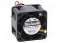 Fan: DC; axial; 12VDC; 40x40x28mm; 54m3/h; 64dBA; ball; 25000rpm SANYO DENKI 9GAX0412P3S001