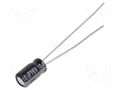 Capacitor: electrolytic; THT; 10uF; 16VDC; Ø4x7mm; Pitch: 1.5mm PANASONIC EEAGA1C100