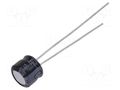 Capacitor: electrolytic; THT; 10uF; 50VDC; Ø6.3x5mm; Pitch: 2.5mm PANASONIC ECEA1HKS100
