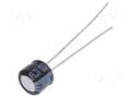 Capacitor: electrolytic; THT; 100uF; 6.3VDC; Ø6.3x5mm; Pitch: 2.5mm PANASONIC ECEA0JKS101