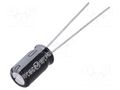 Capacitor: electrolytic; THT; 100uF; 25VDC; Ø6.3x11.2mm; ±20%; NHG PANASONIC ECA1EHG101