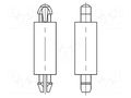 PCB distance; polyamide 66; L: 2mm; latch/latch; natural; UL94V-2 DREMEC DR8G505V40155