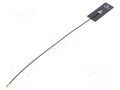 Antenna; Wideband; 4dBi; linear; for ribbon cable; 3÷6GHz; U.FL MOLEX 1461840200