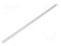 Cover for LED profiles; white; 2m; Kind of shutter: C2; push-in TOPMET TOP-89000238