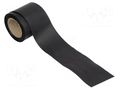 Tape: electrically conductive; L: 150m; W: 0.1m; Thk: 0.08mm; black STATICTEC PRT-STP37100150