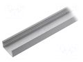 Profiles for LED modules; white; L: 1m; LOWI; aluminium; surface TOPMET TOP-LOWI/WH-1M
