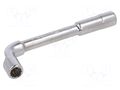 Wrench: socket spanner; L-type; 8mm,HEX 8mm; alloy steel; L: 110mm BAHCO SA.28M-8