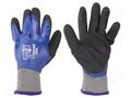 Protective gloves; Size: 10,XL; blue; latex,polyester WONDER GRIP WG-538-XL/10