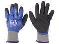 Protective gloves; Size: 10,XL; blue; latex,polyester WONDER GRIP WG-538-XL/10