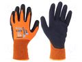 Protective gloves; Size: 10,XL; orange; acrylic,latex WONDER GRIP WG-320-XL/10