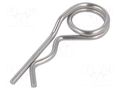 Cotter pin; stainless steel; Ø: 4mm; L: 94mm; Shaft dia: 18÷30mm ELESA+GANTER GN1024-NI-4-D