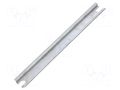 DIN rail; steel; zinc; L: 140mm; W: 15mm; TS15 FIBOX ARM0615