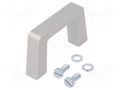 Holder; aluminium; grey; H: 40mm; L: 69mm; W: 12.2mm; handle MENTOR MR-268.1